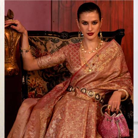 Discover 2025 saree trends with Dress & Dazzle: pastel organza, tissue silks, ready-to-wear & Gajji silk—heritage charm meets modern ease