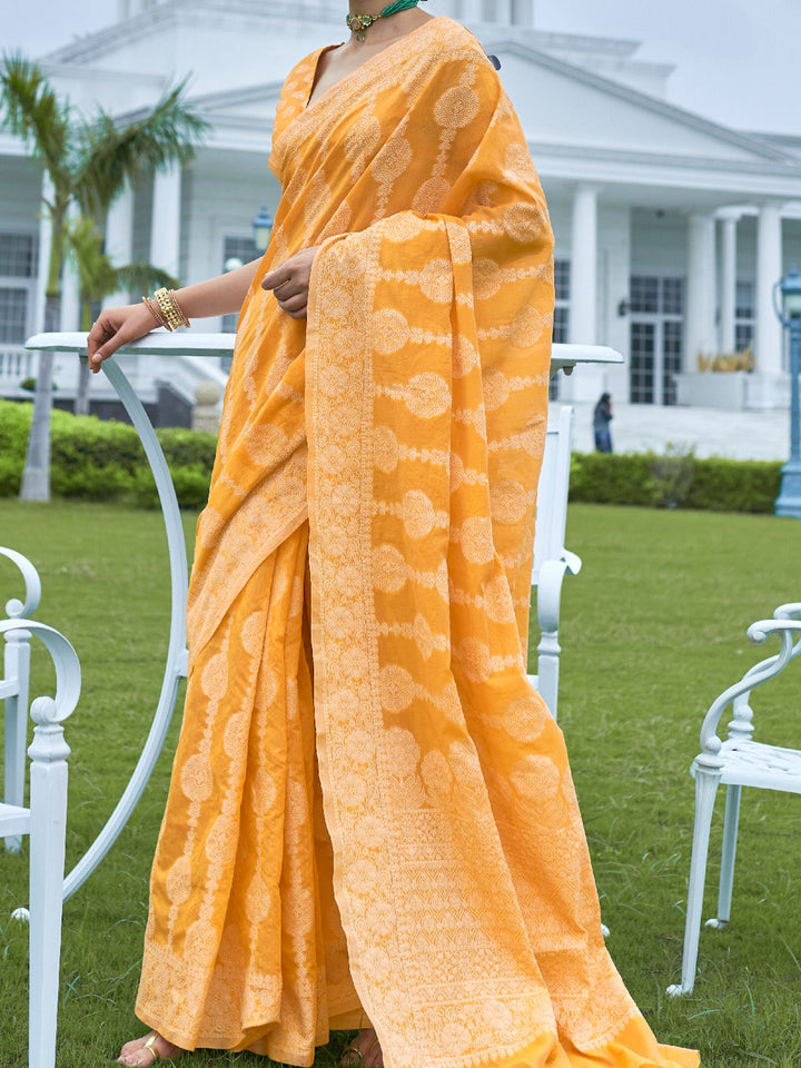 Lucknowi Saree