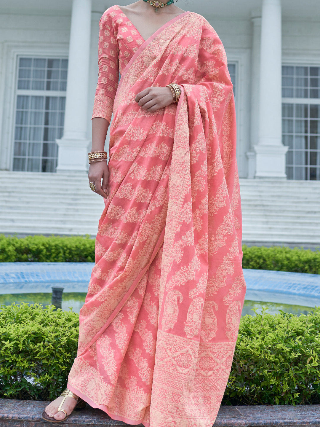Lucknowi Saree