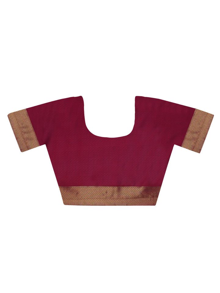 Wine Kanjivaram saree