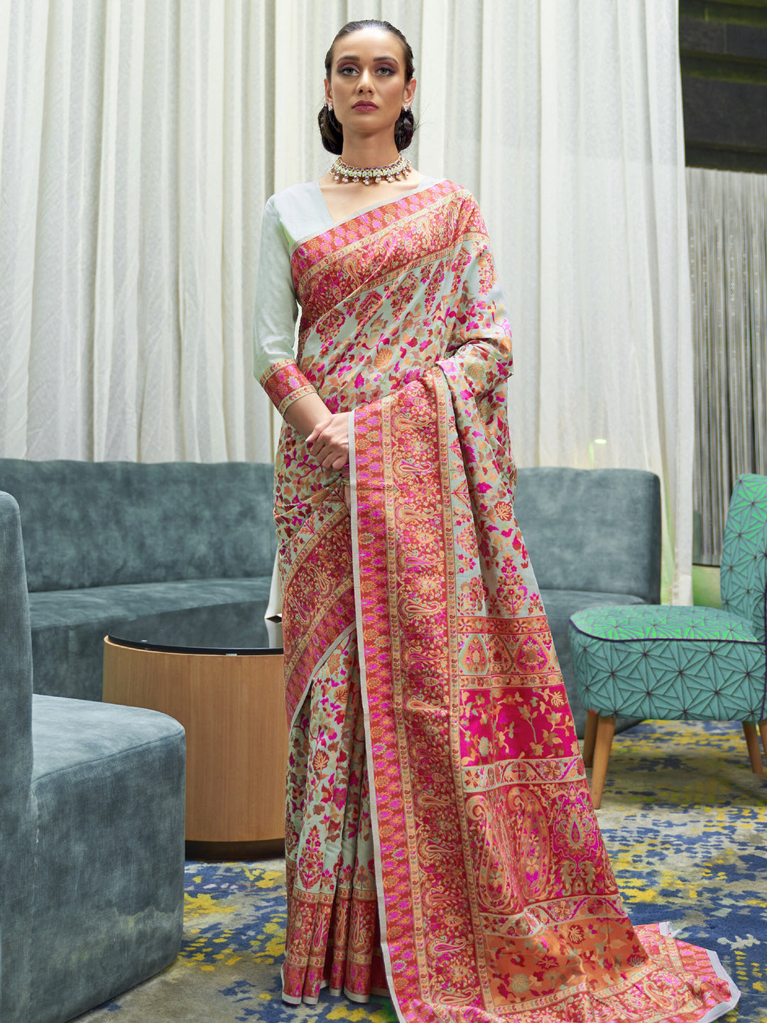 Kashmiri Silk Saree