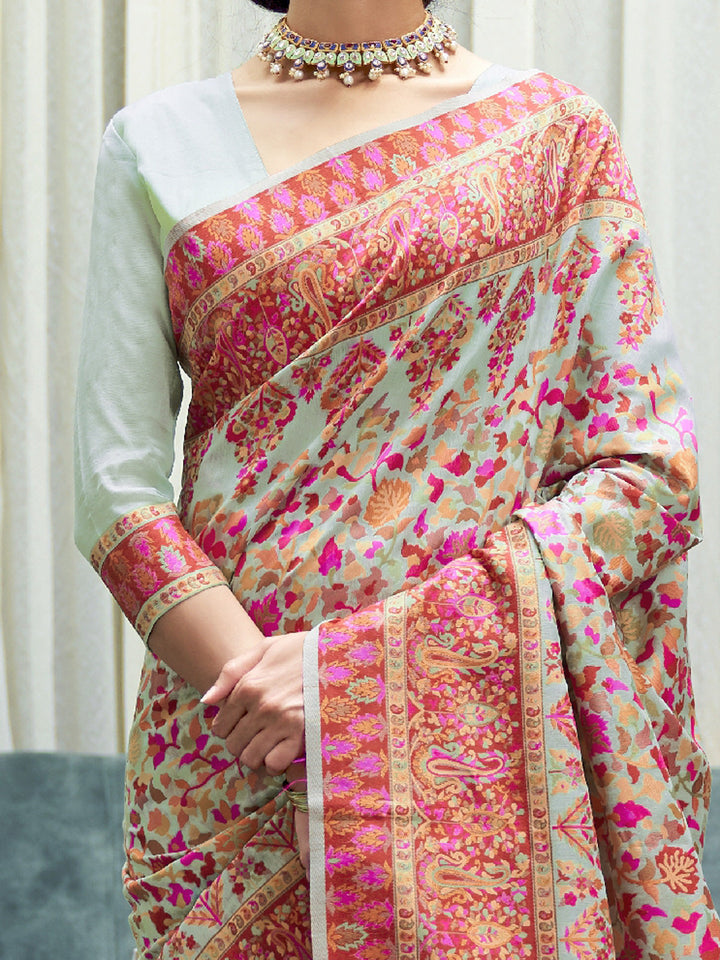 Kashmiri Silk Saree