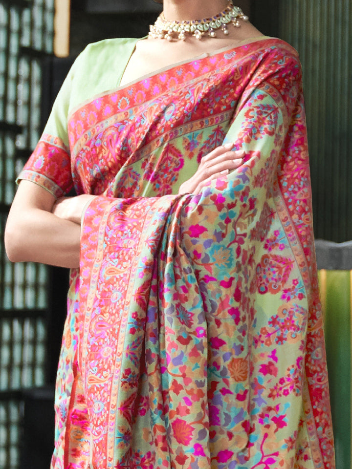 Kashmiri Silk Saree