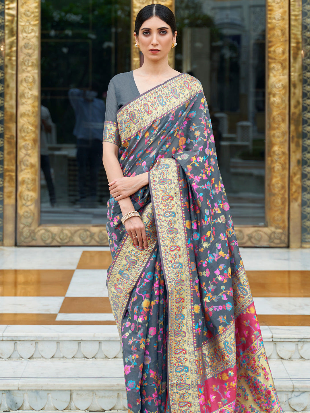 Kashmiri Silk Saree