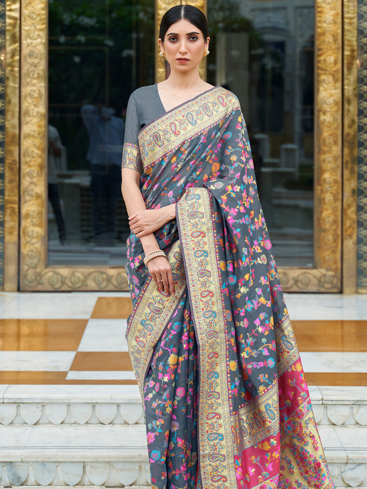 Kashmiri Silk Saree
