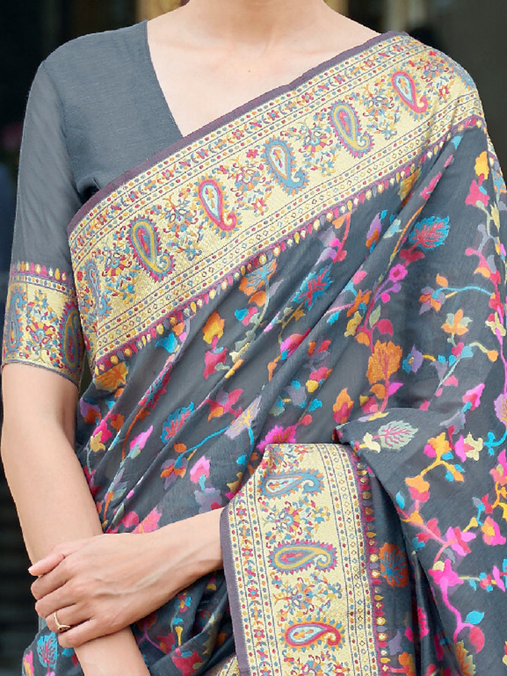 Kashmiri Silk Saree