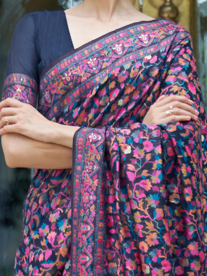 Kashmiri Silk Saree