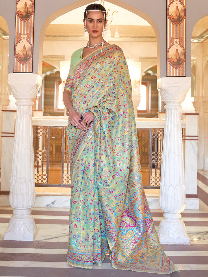 Kashmiri Silk Saree