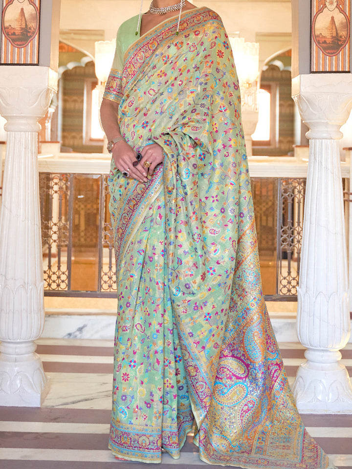 Kashmiri Silk Saree