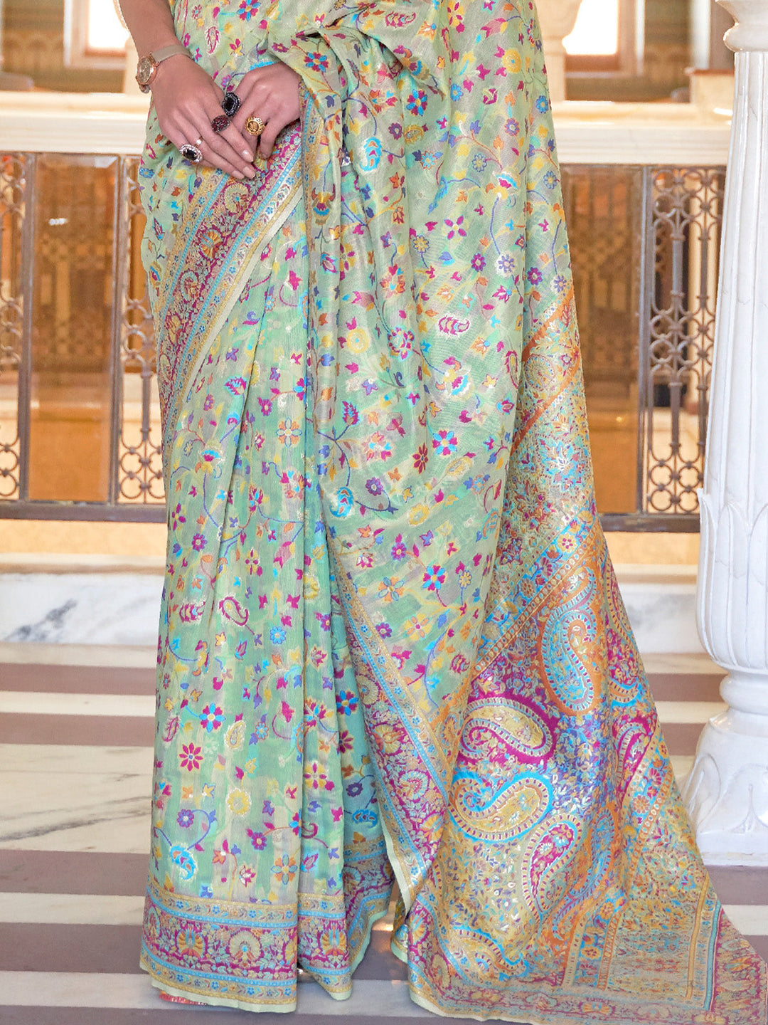 Kashmiri Silk Saree