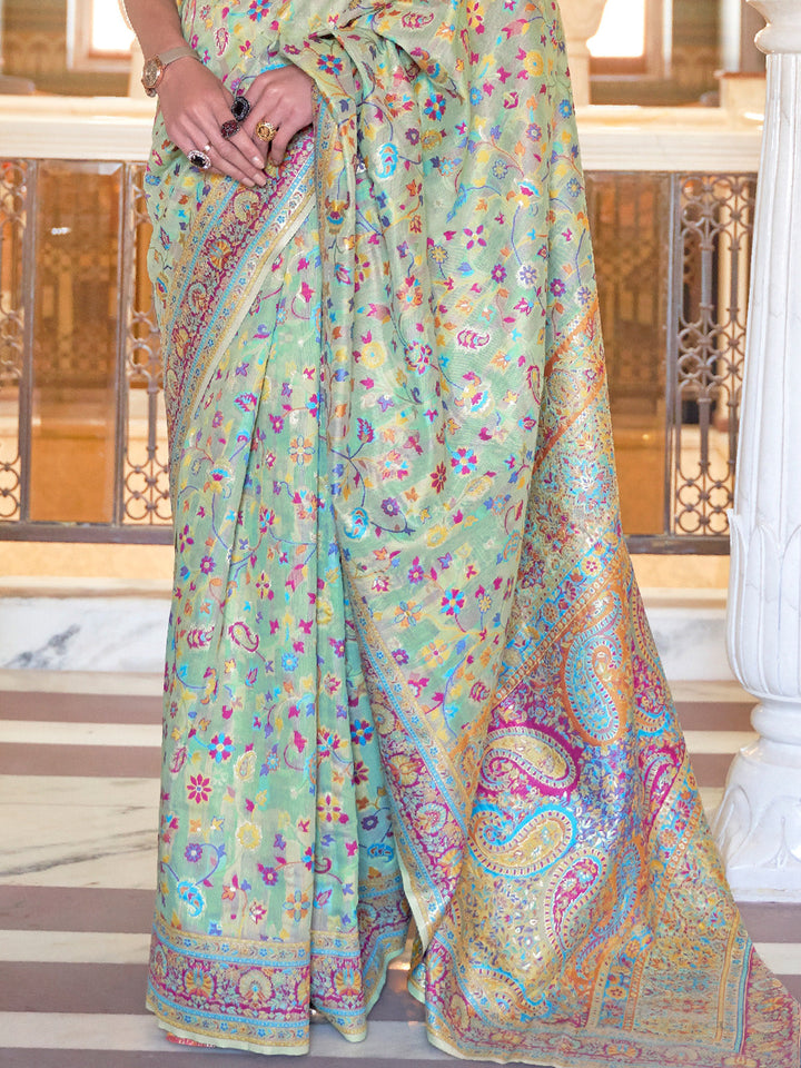 Kashmiri Silk Saree