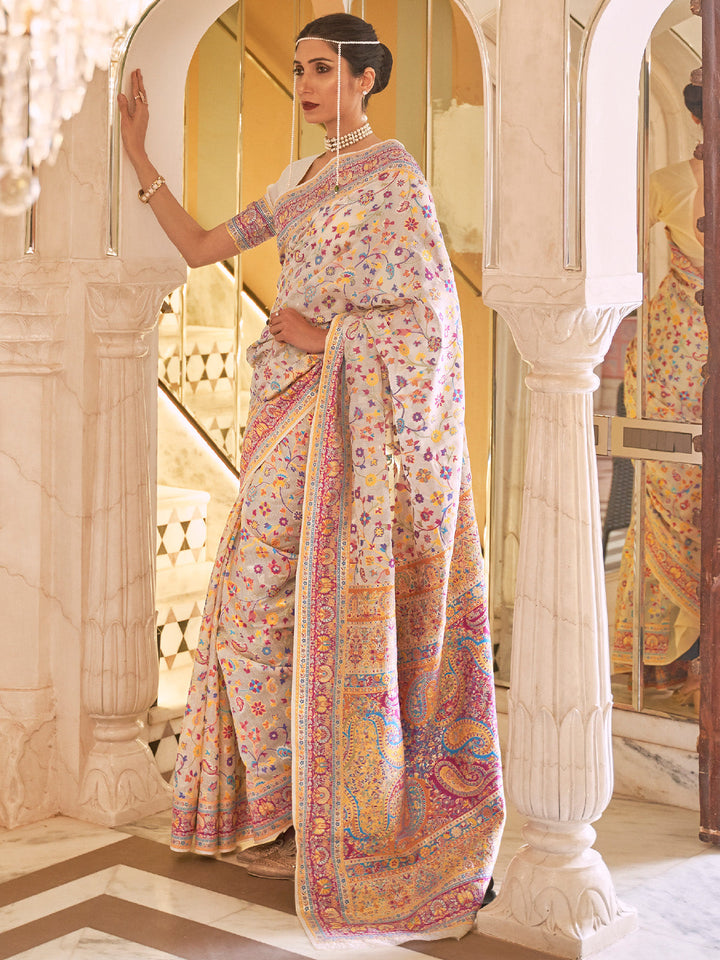 Kashmiri Silk Saree