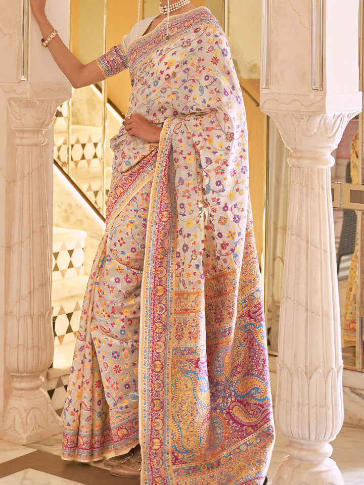 Kashmiri Silk Saree