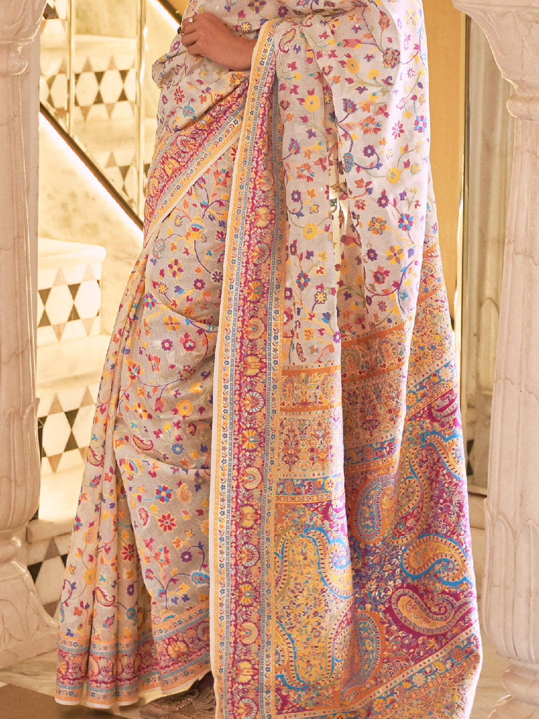 Kashmiri Silk Saree