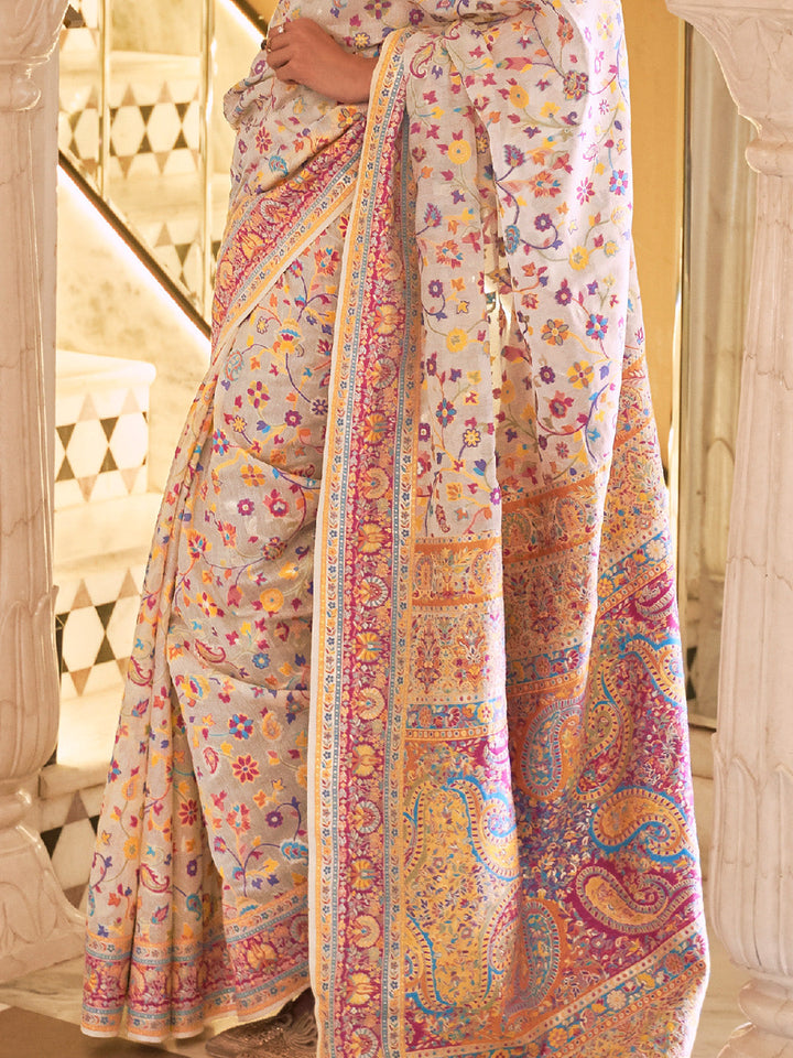 Kashmiri Silk Saree