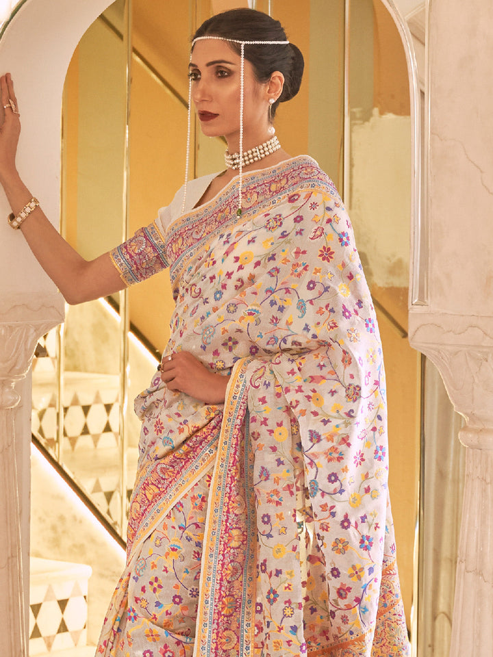 Kashmiri Silk Saree