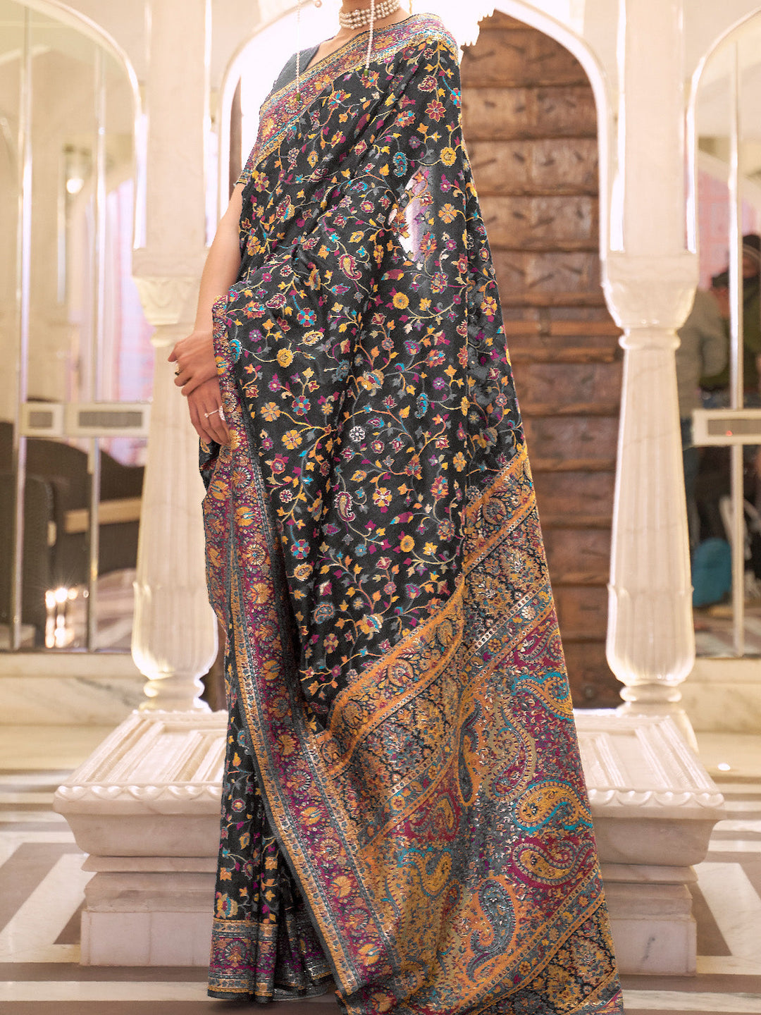 Kashmiri Silk Saree