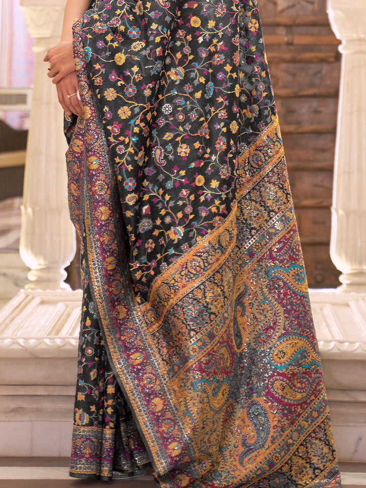 Kashmiri Silk Saree