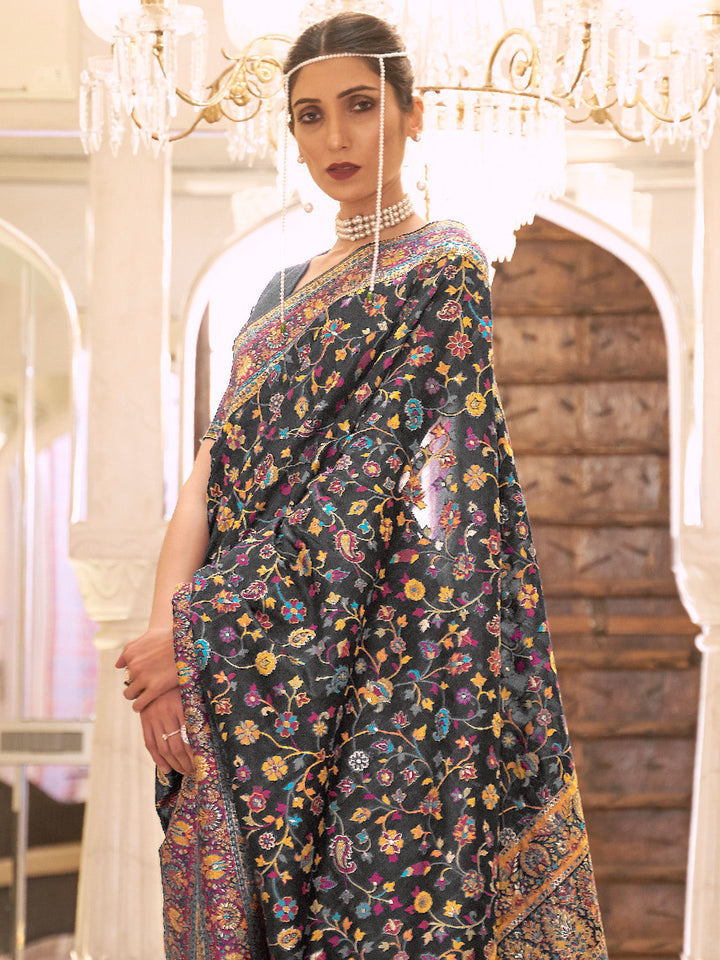 Kashmiri Silk Saree