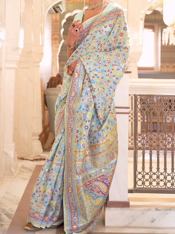 Kashmiri Silk Saree