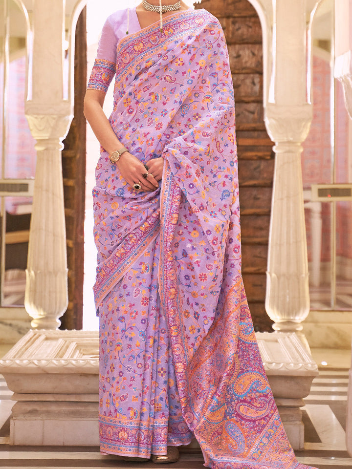 Kashmiri Silk Saree