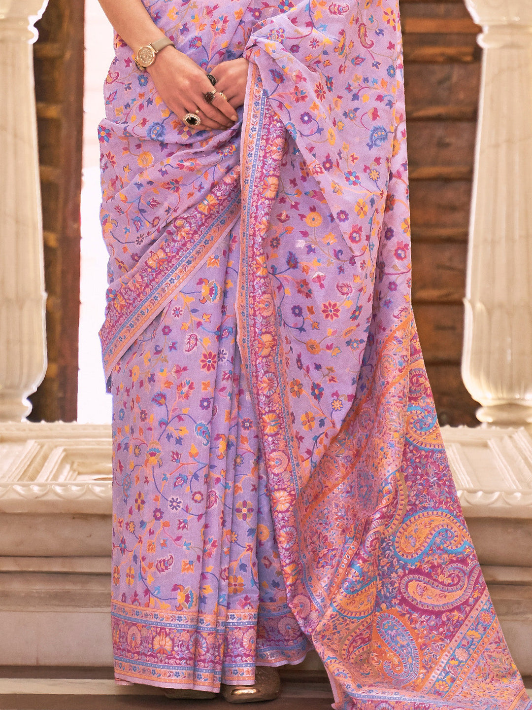 Kashmiri Silk Saree