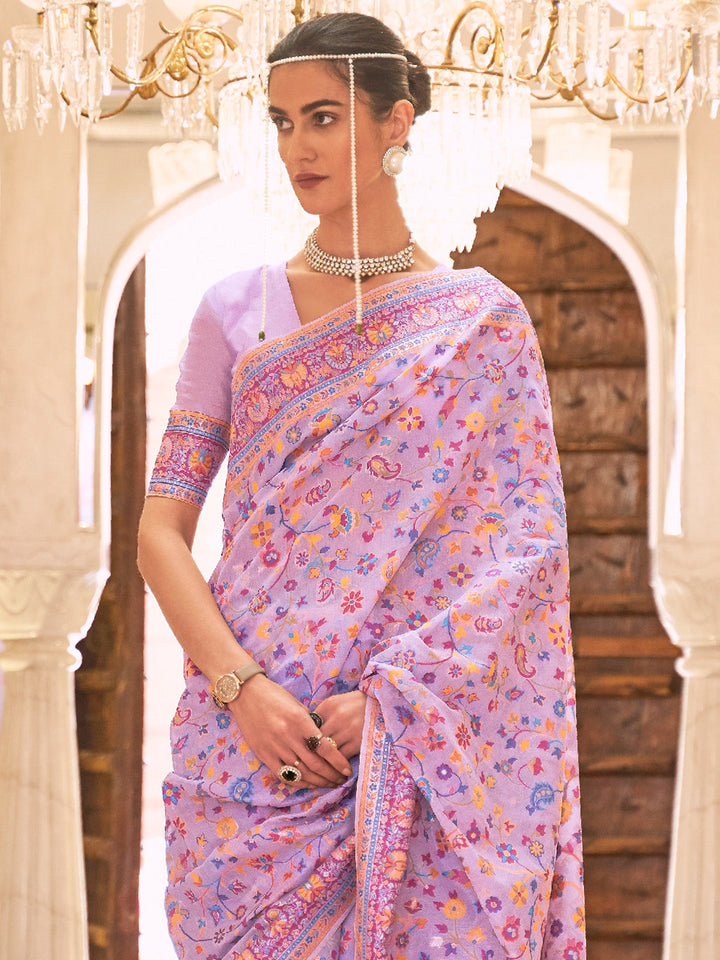 Kashmiri Silk Saree