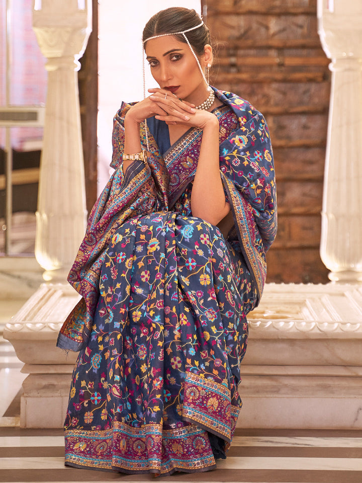 Kashmiri Silk Saree