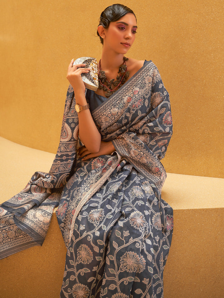 Lucknowi Saree