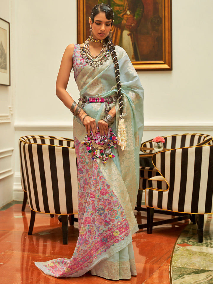 Kashmiri Silk Saree