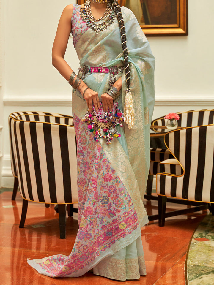 Kashmiri Silk Saree