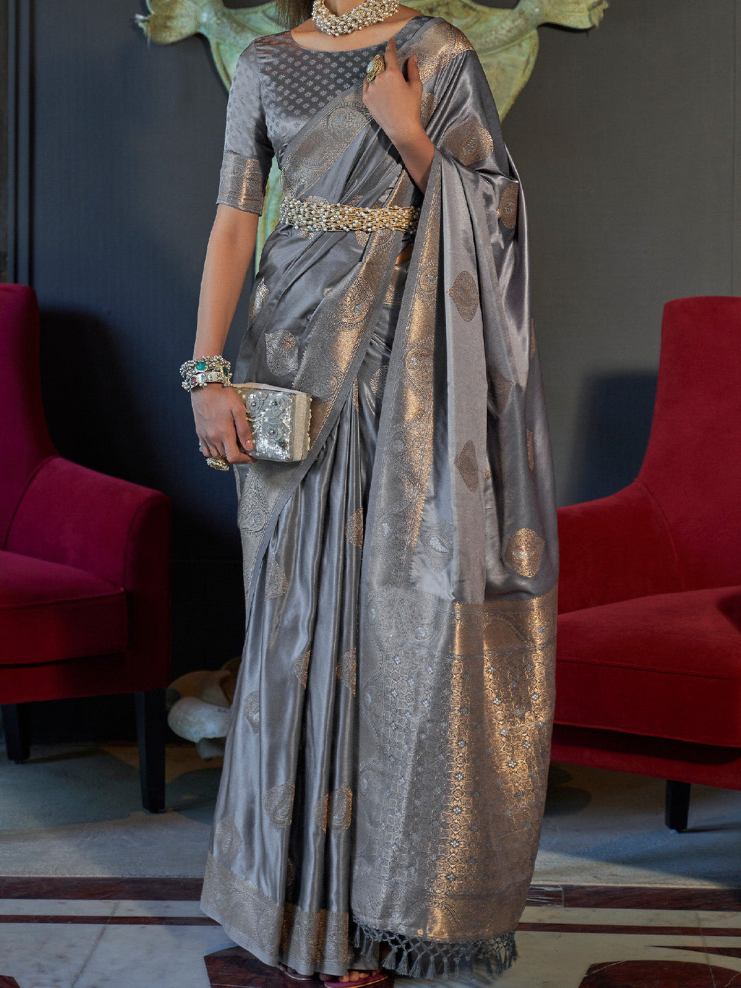 Satin Silk Saree