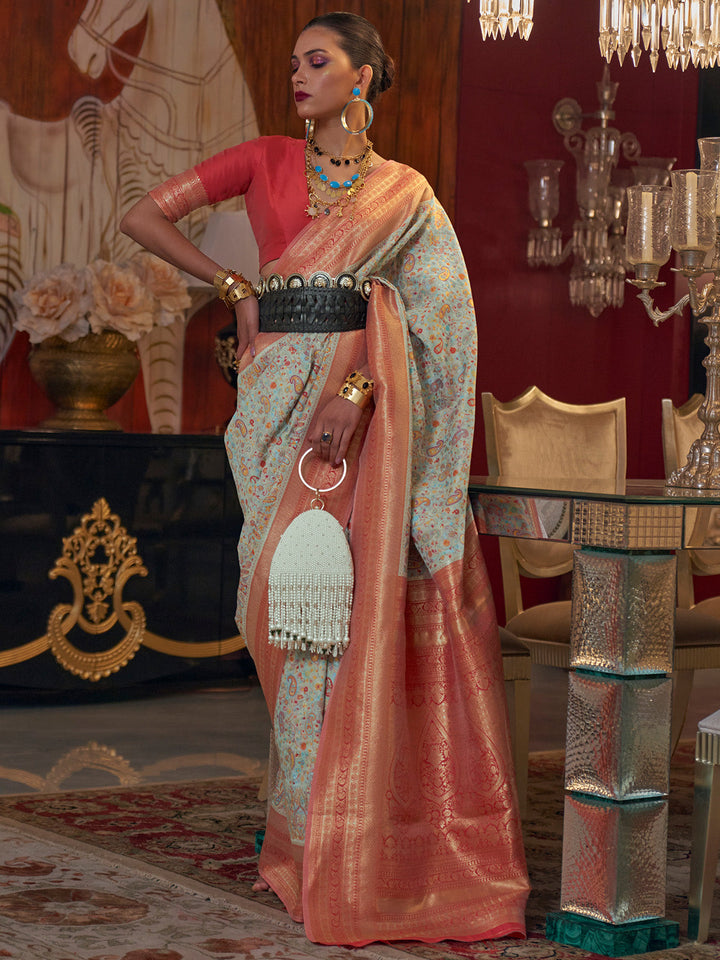 Kashmiri Silk Saree