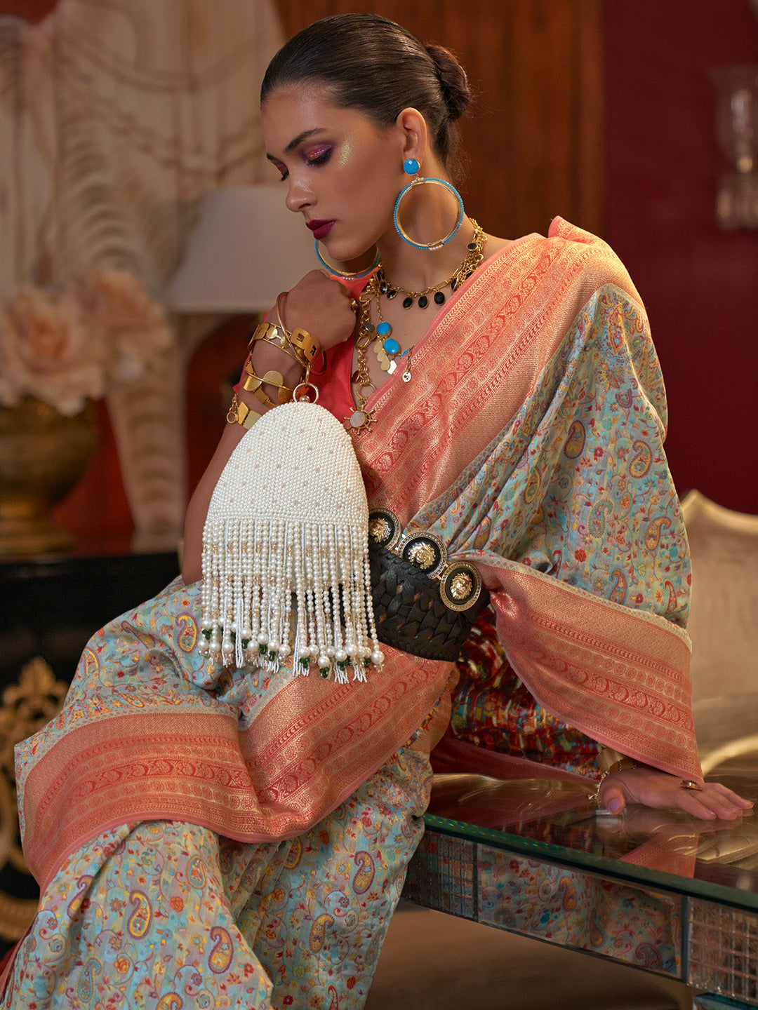Kashmiri Silk Saree