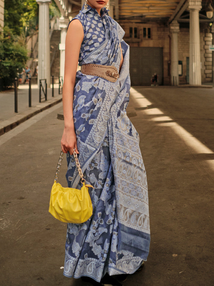 Lucknowi Saree