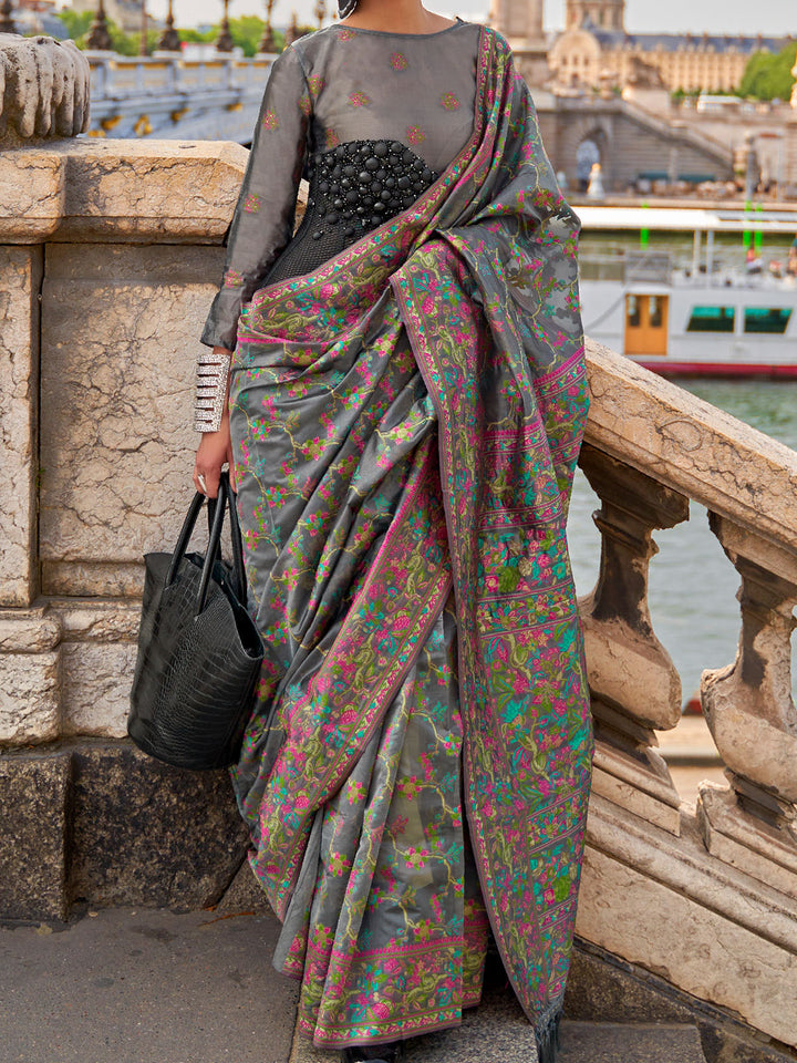 Kashmiri Silk Saree