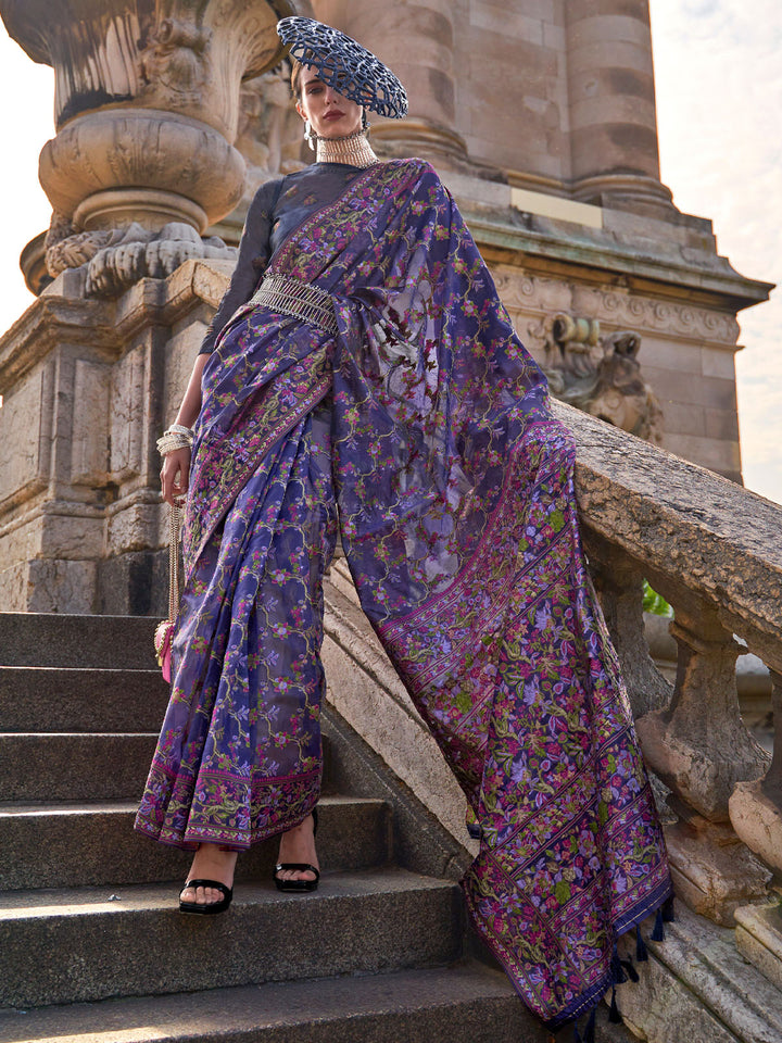 Kashmiri Silk Saree