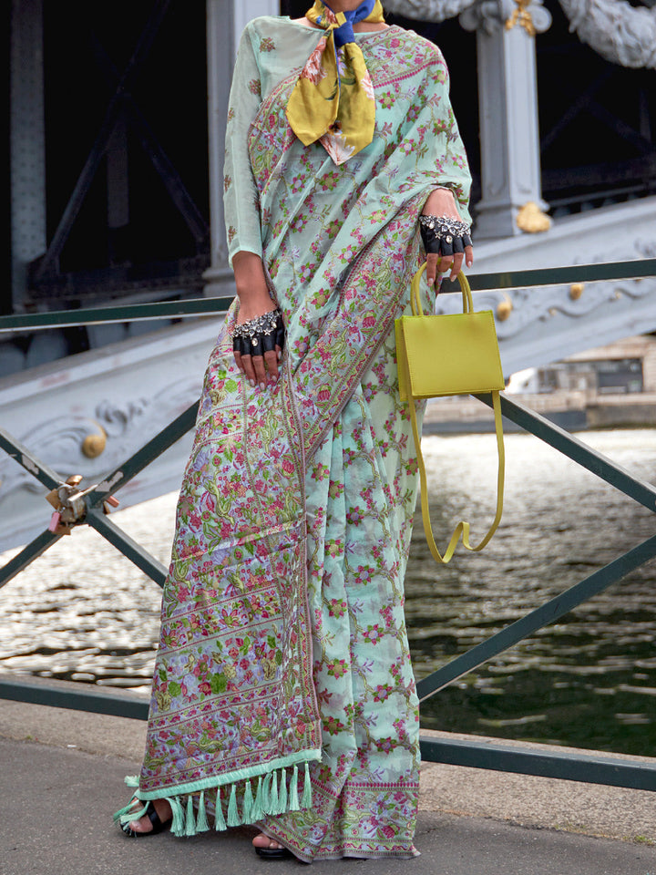Kashmiri Silk Saree