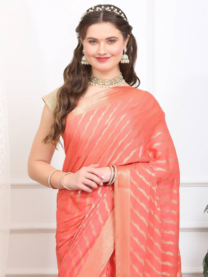 Leheriya Georgette Saree