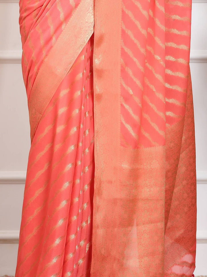 Leheriya Georgette Saree