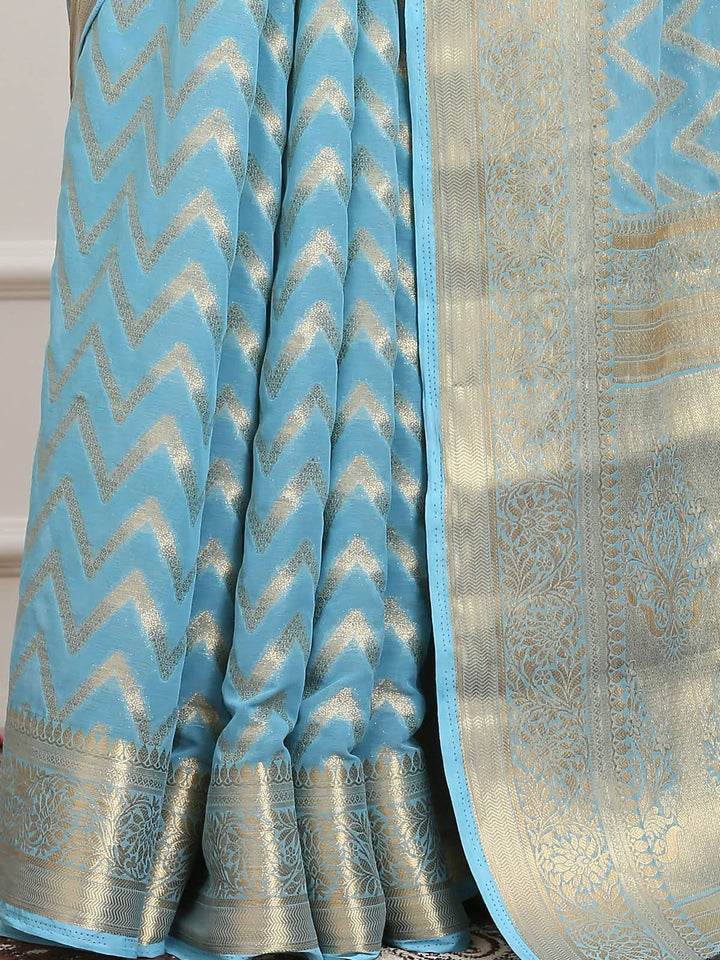 Leheriya Georgette Saree