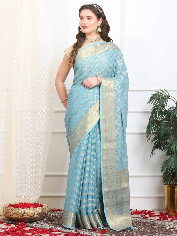 Leheriya Georgette Saree