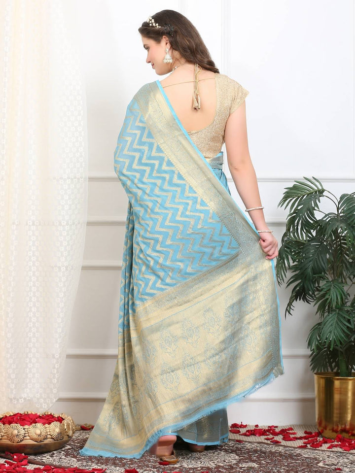 Leheriya Georgette Saree