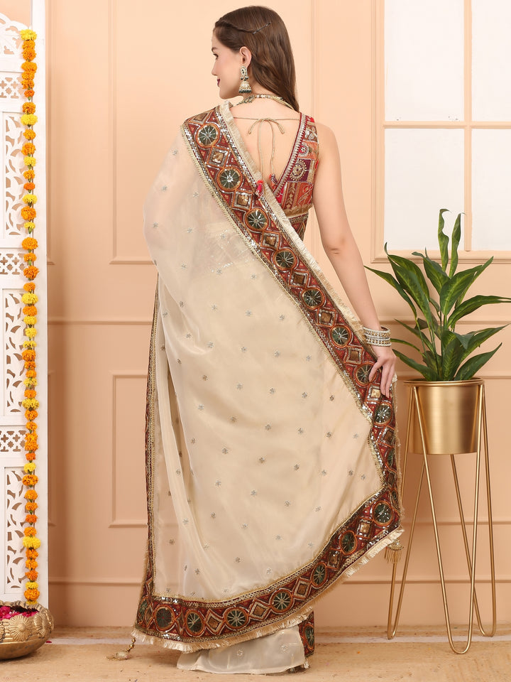 Gold Tissue Saree