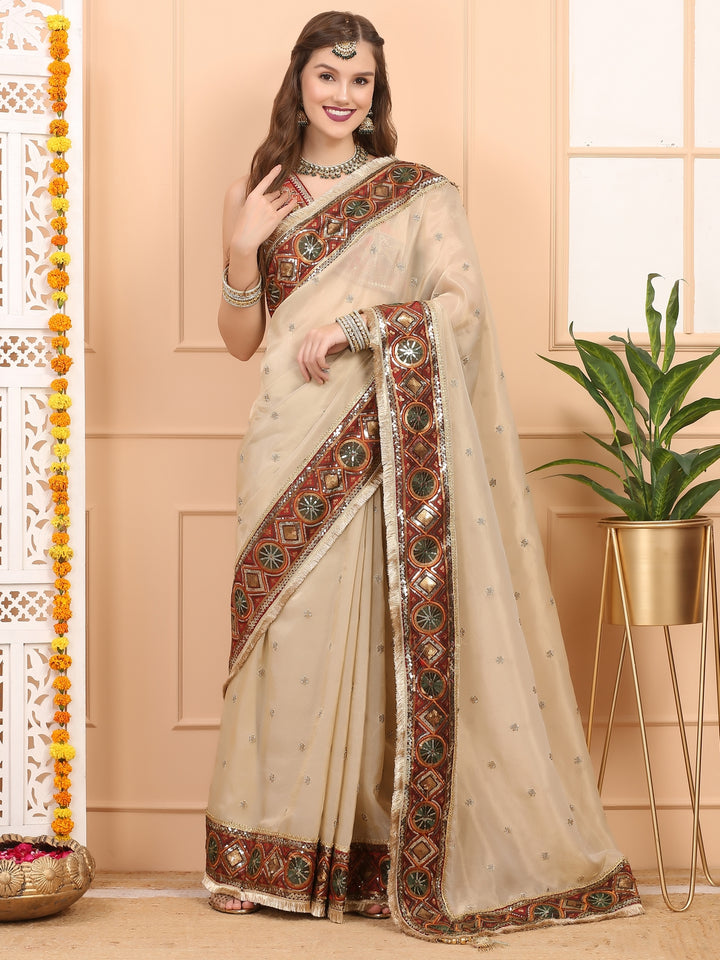 Gold Tissue Saree