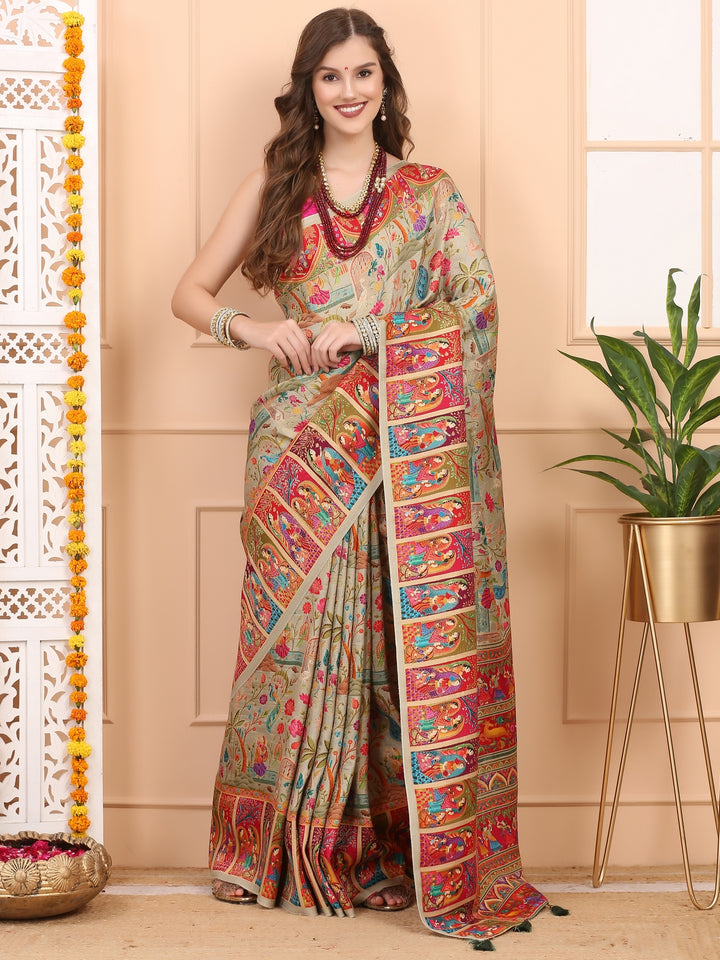 Pashmina Silk Saree