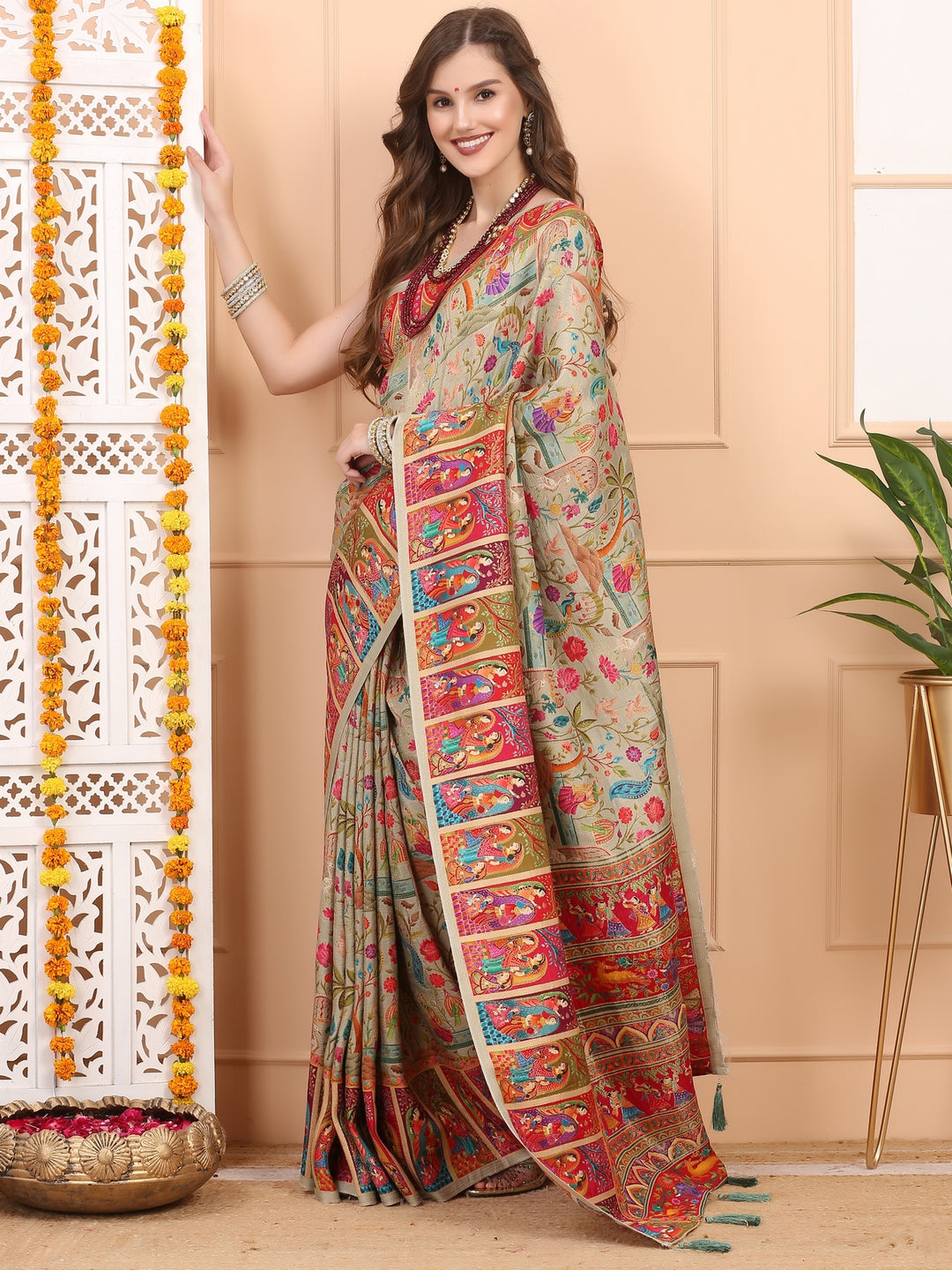 Pashmina Silk Saree