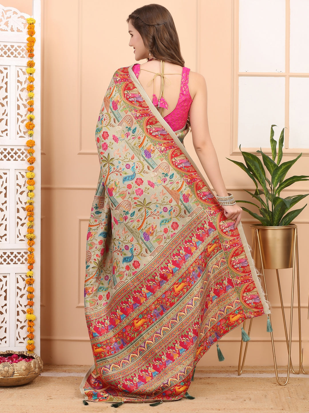 Pashmina Silk Saree
