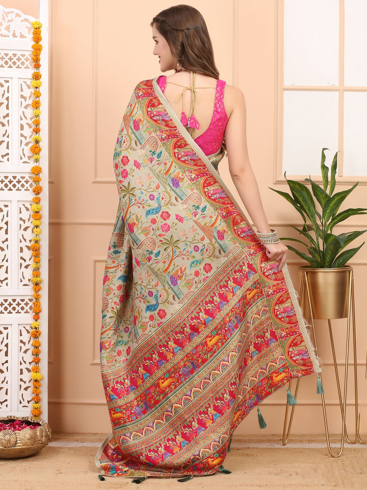 Pashmina Silk Saree
