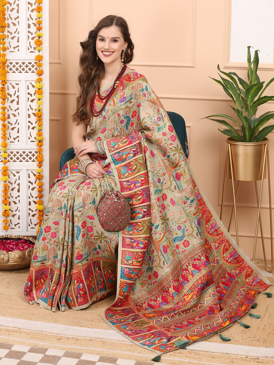 Pashmina Silk Saree